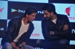 Shahrukh Khan, Abhishek Bachchan at Happy New Year game launch by Hungama in Taj Land